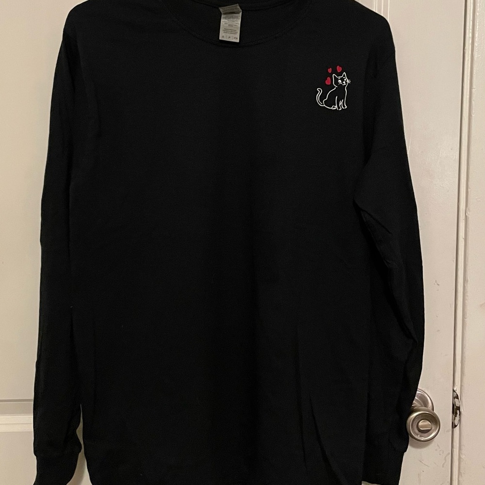 Cat Graphic long sleeve tee